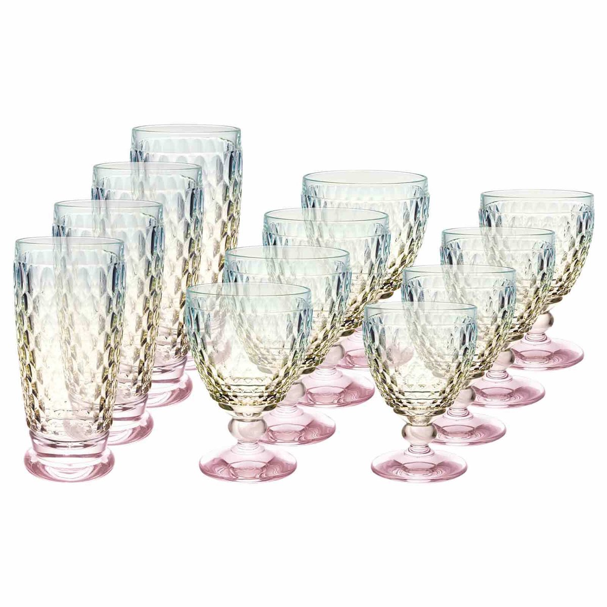 Longdrink- und Weinglas-Set Boston Pearl Set van 12