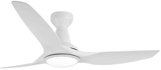 Plafondventilator met verlichting 130 cm, 6 snelheden, fluisterstil, 3 kleurtemperaturen, WiFi en afstandsbediening
