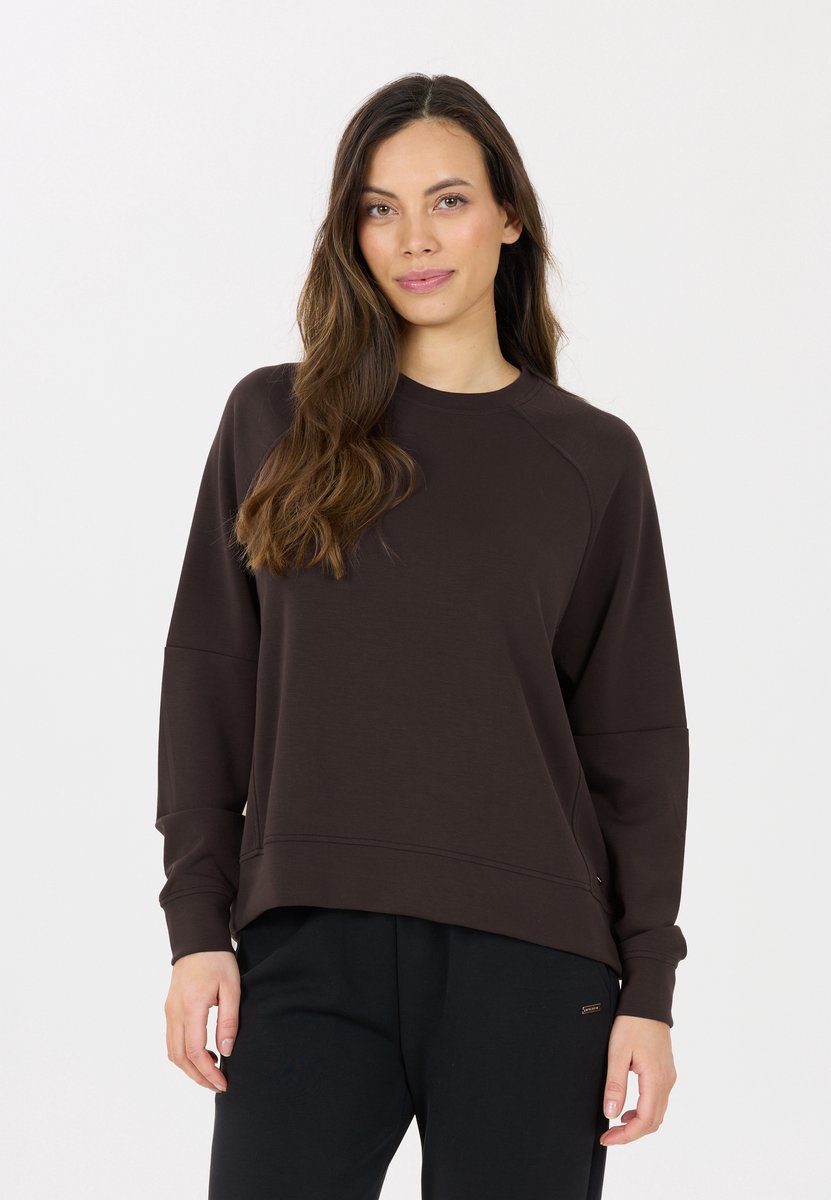 Jacey Crew Neck Sweater Dames Chocolate Torte 40