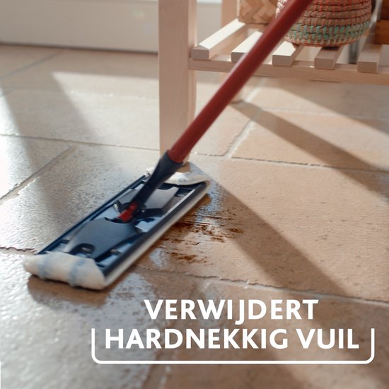 Vileda H2Pro Flatmop Dweilsysteem met Emmer en Steel - 2 Gescheiden Waterreservoirs - Altijd Schoon Water