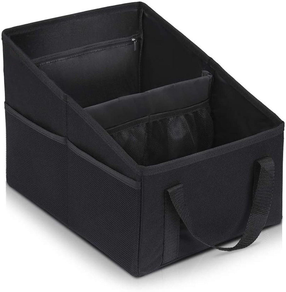 Ibenzoa® Opvouwbare Auto Organizer met Handvatten en Meerdere Netvakken voor Voor- en Achterbank