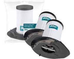 Sillar set 2 stofzuigerfilters, wasbaar filters, compatibel met Rowenta Tefal Air Force 360 Flex 460 560, vervangers voor ZR009002