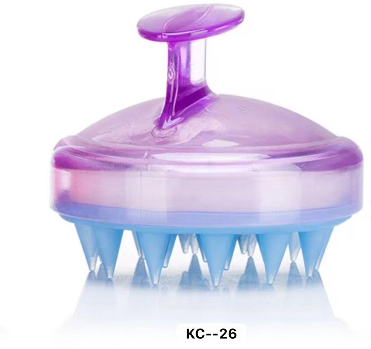 Scalp massager - siliconen haarborstel