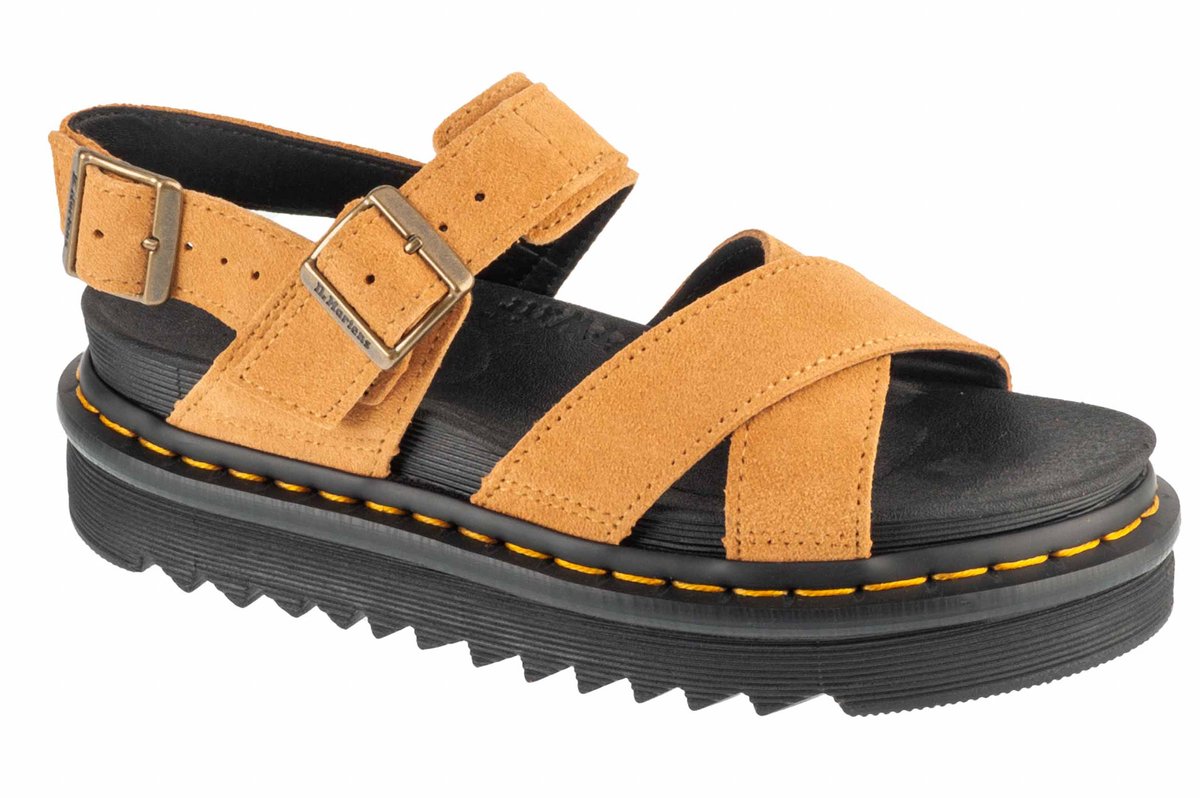 Dr Martens Voss Ii Eh Suede Sandalen Vrouw Tan Vt