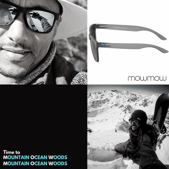 MowMow Tundra Zonnebril - Transparant frame - Gepolariseerd - Heren - Dames van Merkloos — afbeelding 4