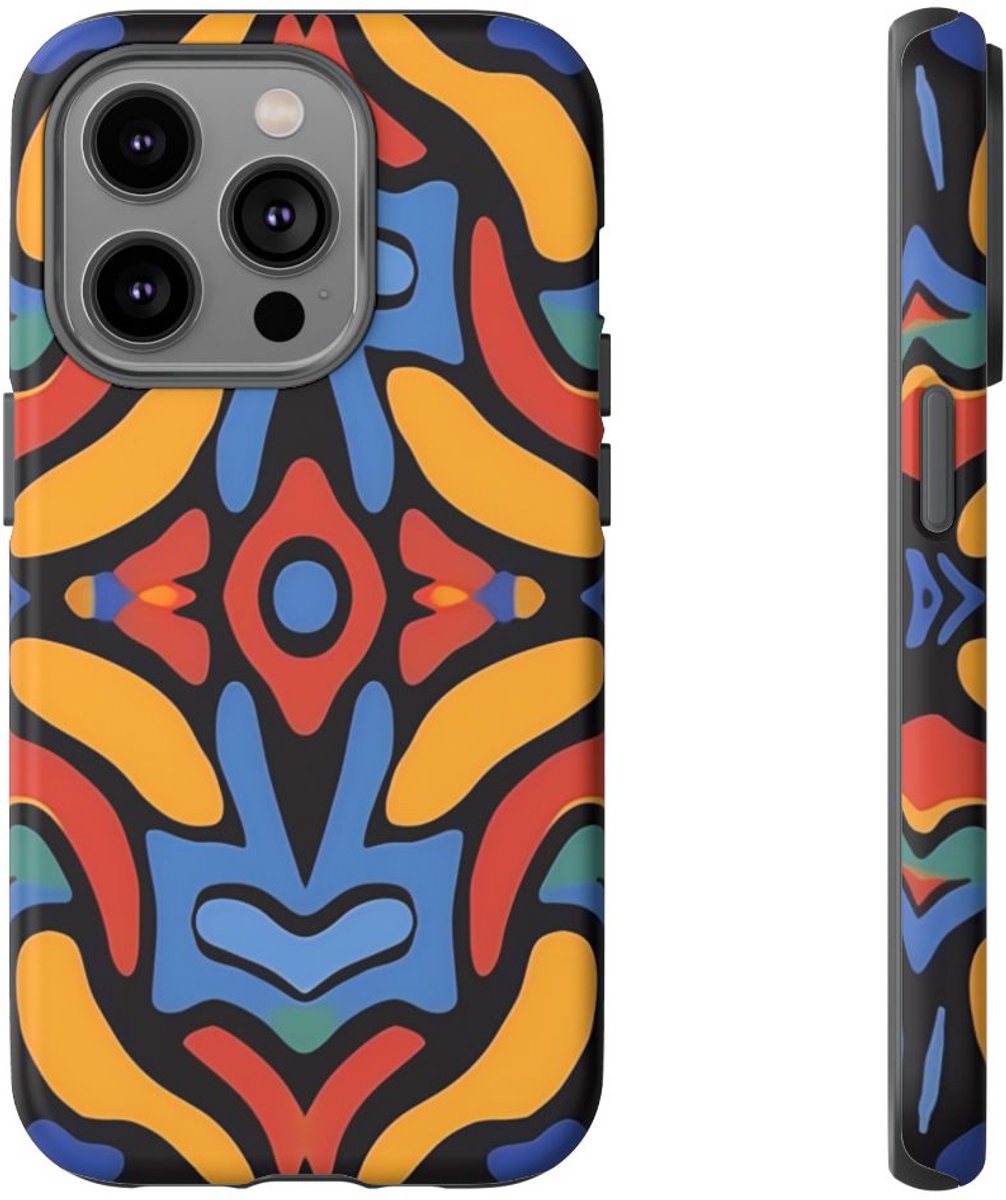 Kleurrijk Abstract Patroon – Telefoonhoesje Geschikt voor iPhone 14 Pro