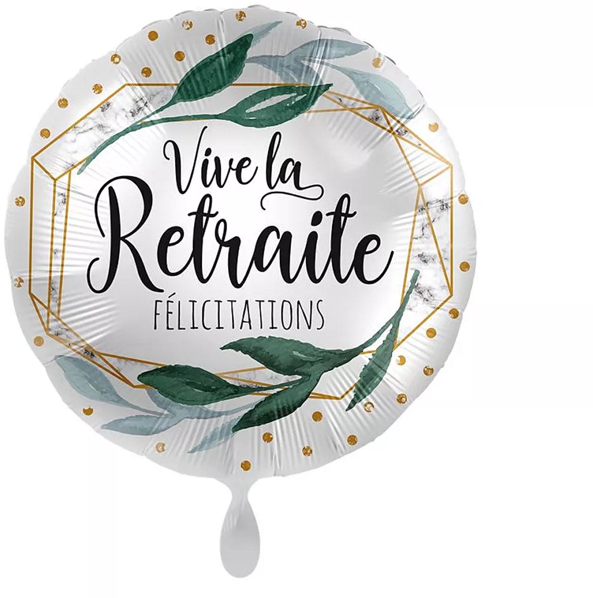 Ballon "Vive la retraite" Folieballon Frans 43cm (flat)