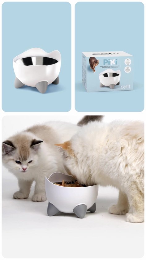 Catit Pixi Fountain Combi Kit - Kattendrinkbak - Blauw Wit