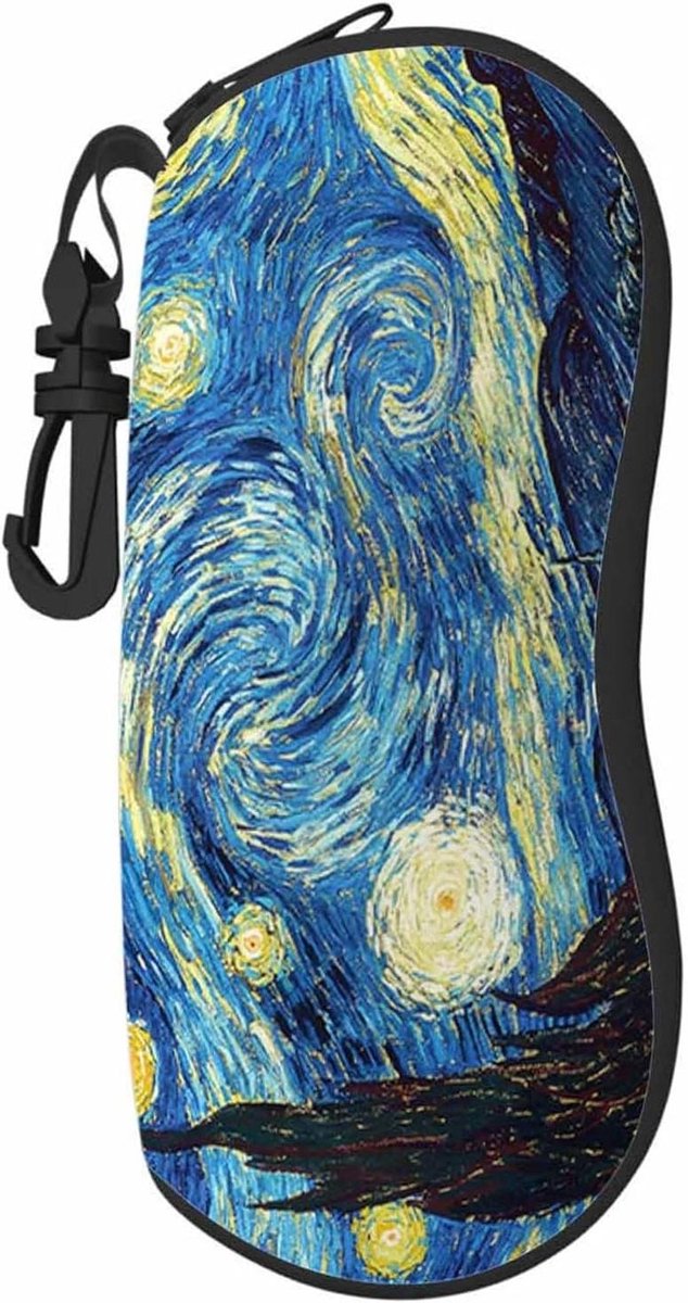 Zachte Brillenkoker Met Riemclip - Ultralicht Neopreen - Zonnebrillenkoker met ritssluiting