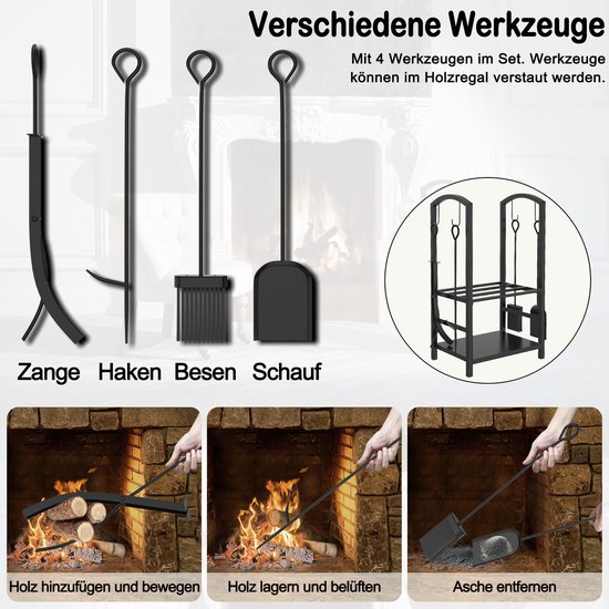 zwart lederen houtmand op wieltjes