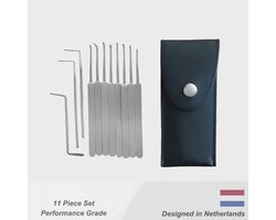 Profi Lock Pick Set ApexSteel Elite 11 - Extra Stevige Slotmaker Gereedschap van Duitse Kwaliteit - 11-Delige Premium Set voor Professionals