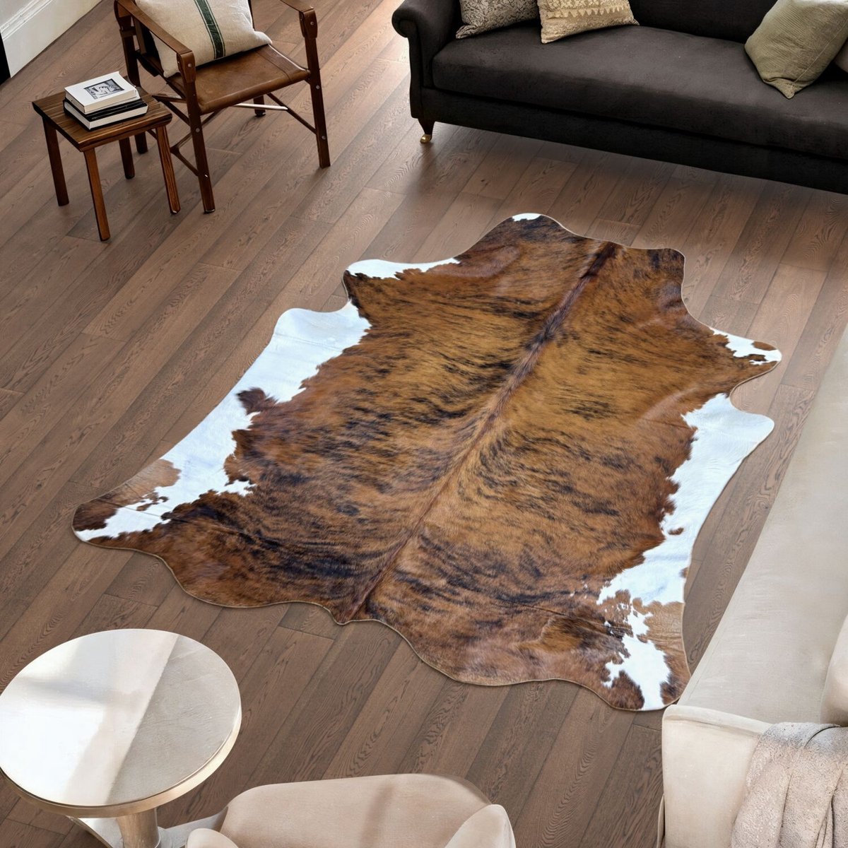 Koeienhuid Vloerkleed - 220 cm x 192 cm - Koeienkleed / Koeienvel / Dierenvel / Dierenhuid Tapijt