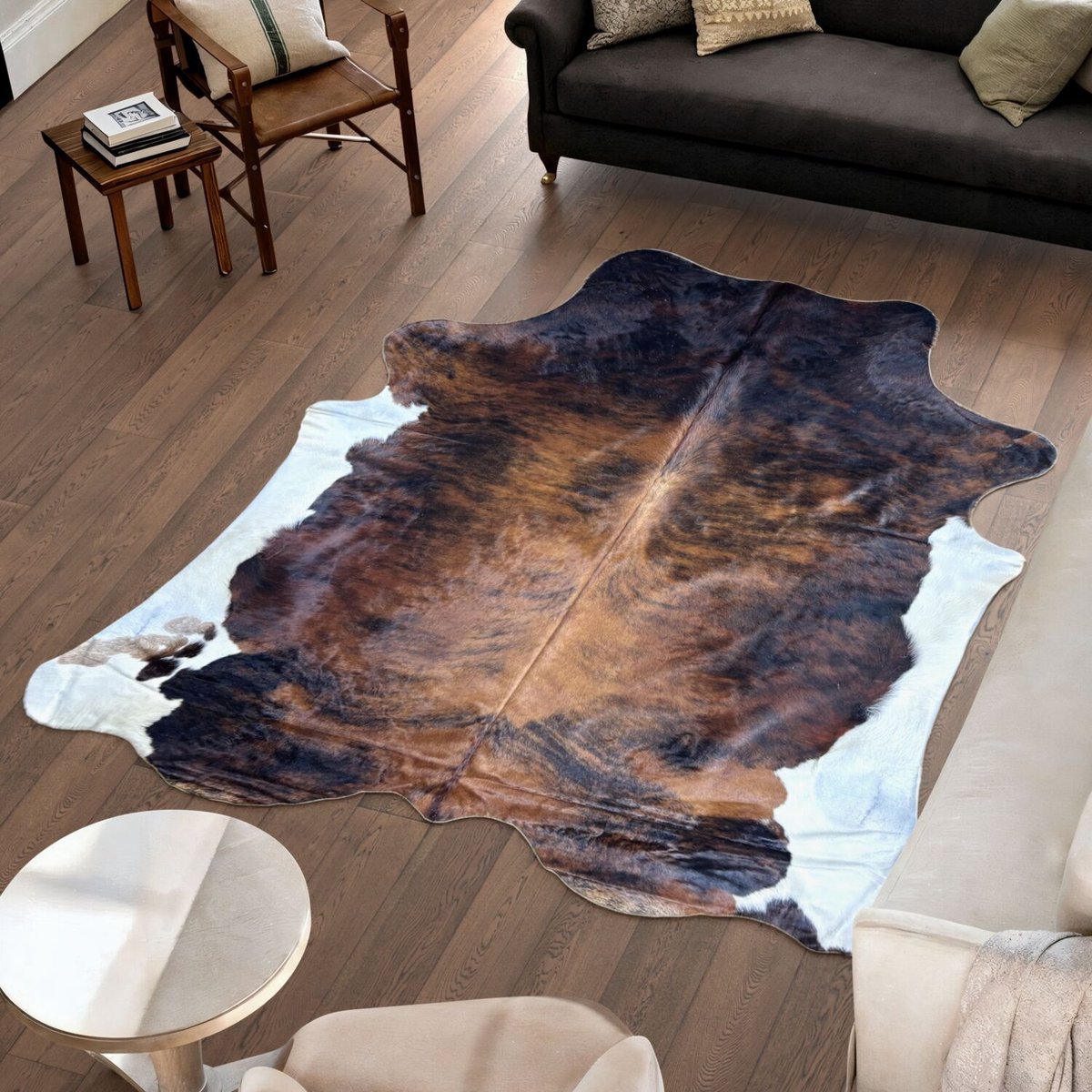 Koeienhuid Vloerkleed - 238 cm x 212 cm - Koeienkleed / Koeienvel / Dierenvel / Dierenhuid Tapijt