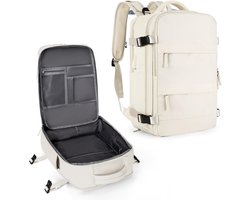 Reisrugzak voor heren en dames - Draagbare rugzak - Wandelrugzak Waterdichte rugzak voor buitensporten Casual rugzak Reisbenodigdheden - Beige