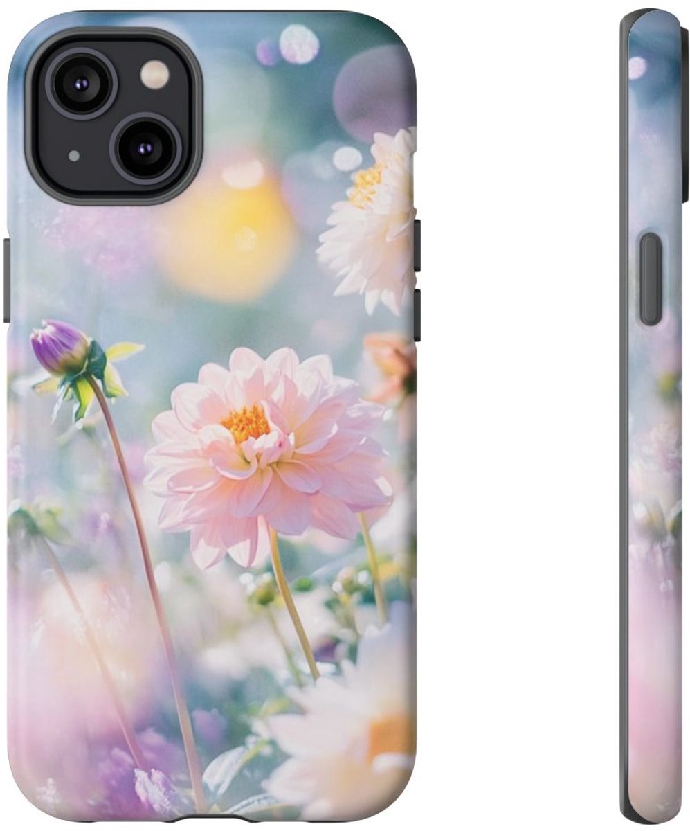 Dahlia Bloemenpracht – Telefoonhoesje Geschikt voor iPhone 14 Plus