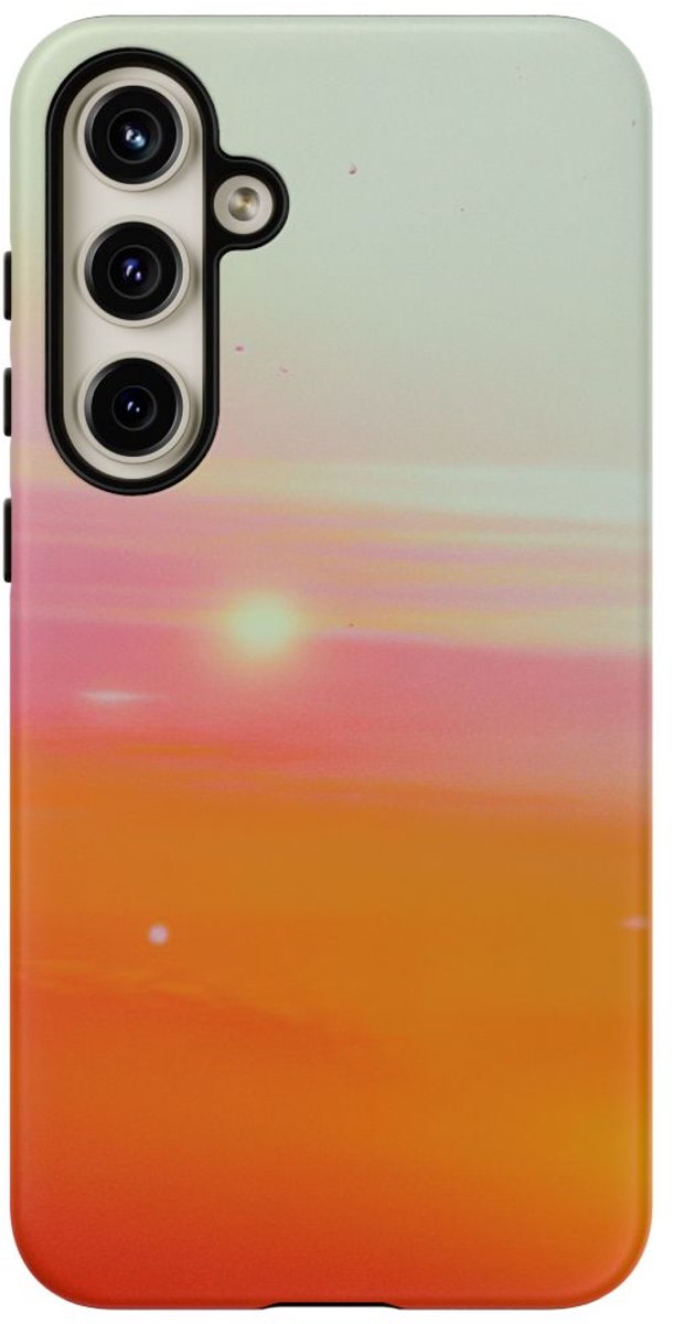 Abstracte Zonsondergang Gradient – Telefoonhoesje Geschikt voor Galaxy S24 Plus