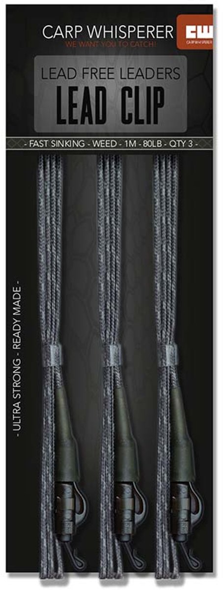 Carp Whisperer - Lead Clip leaders - 3 stuks - Gravel van Merkloos — afbeelding 3
