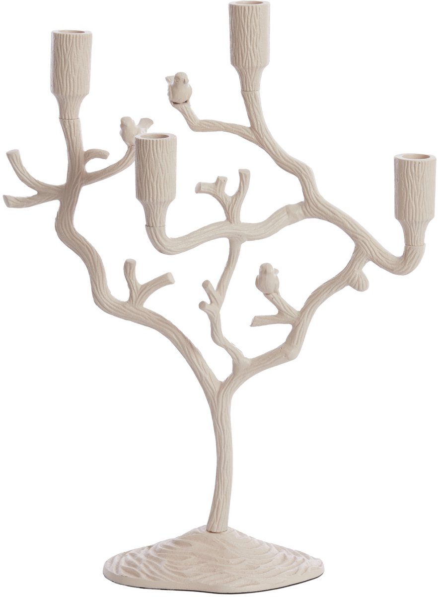 Light&living Kandelaar 4L 35x14x47 cm JARDIA crème