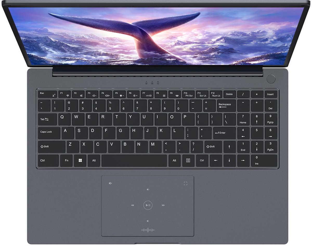 Blackview GamiBook 8 Gaming Laptop - 16 inch Full HD - 32 GB RAM - 1 TB SSD - AMD Ryzen™ 7 7735HS - Tot 4,75 GHz - WiFi 6 - Windows 11 Pro Notebook - UHD Graphics - Grijs — afbeelding 2