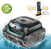 WYBOT C2 Vision Snoerloze Zwembadrobotstofzuiger, Vuildetectie met AI-camera, 8-in-1 Hoofdreiniging, Tweelagige Filtering, Borstelloze Motoren voor Krachtige Zuigkracht,voor Zwembaden tot 1940m²,Zwart Groen, Bijgewerkte Nederlandse gebruiksaanwijzing