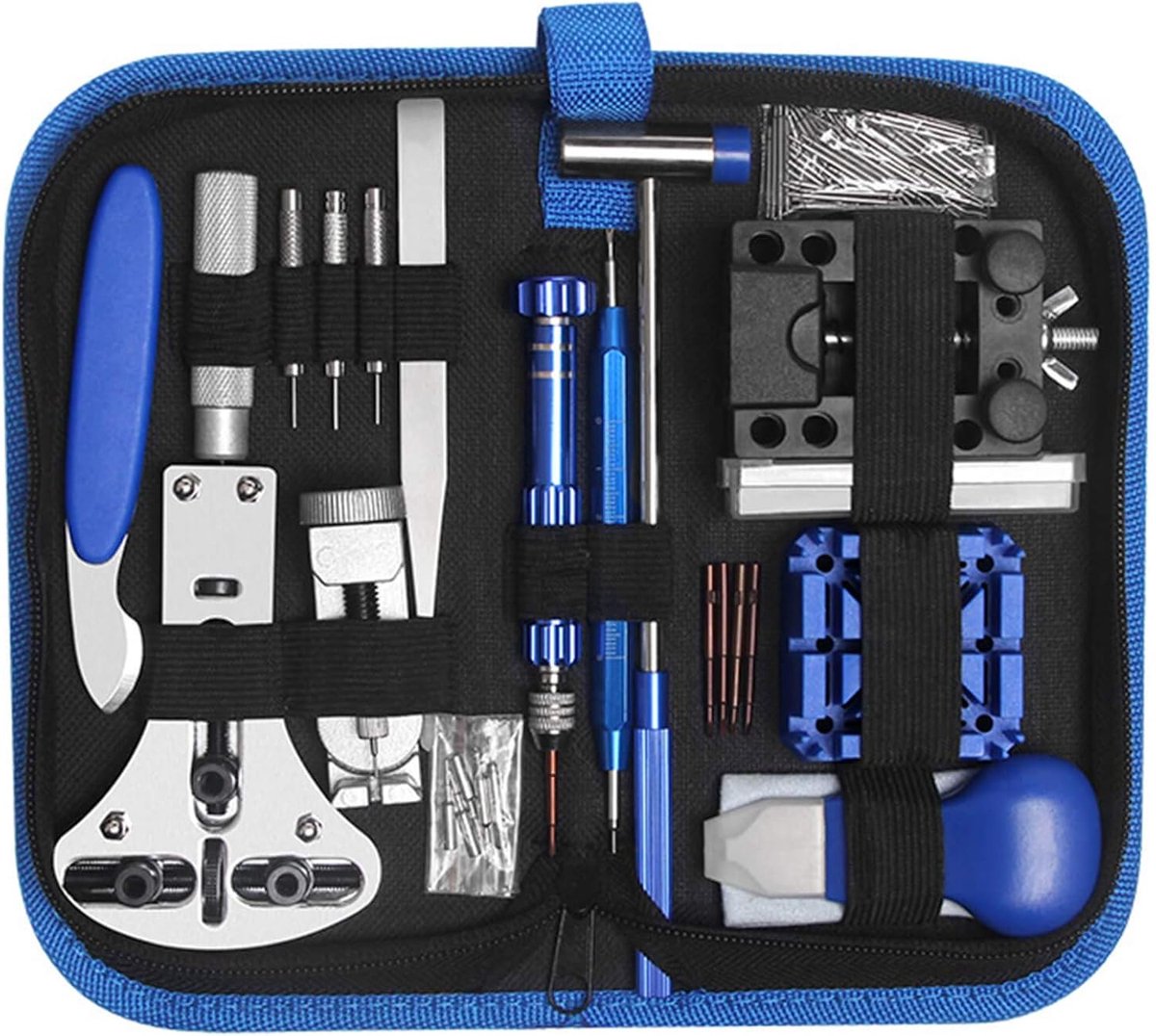 Crrynuo Horloge Reparatie Set - Reparatie Gereedschap - 185 Delig - Horlogekast Opener - Professioneel - Gereedschap - Tools