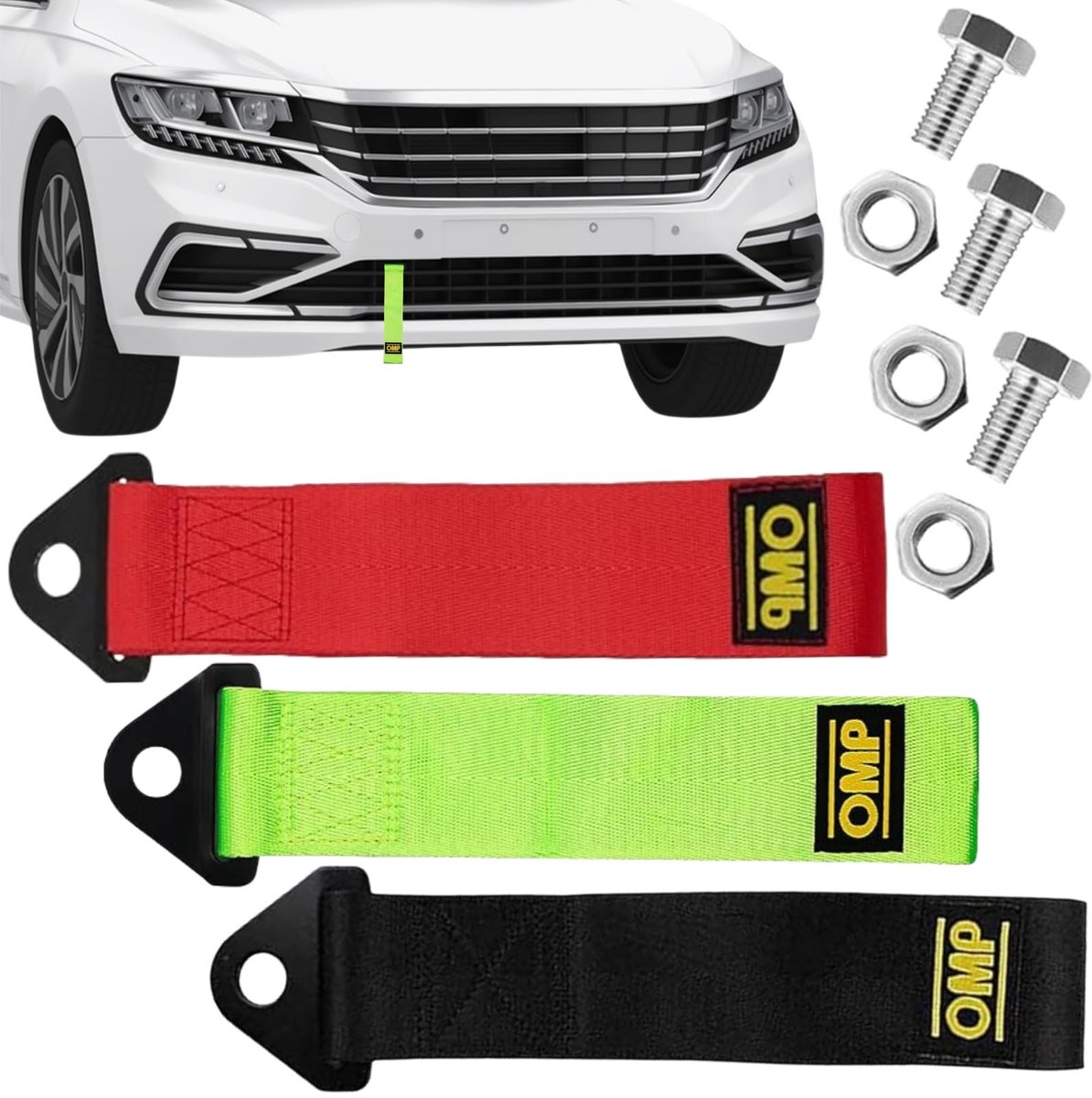 Nylon Sleepband - 3 stuks - Als Sleepoog voor Raceauto's