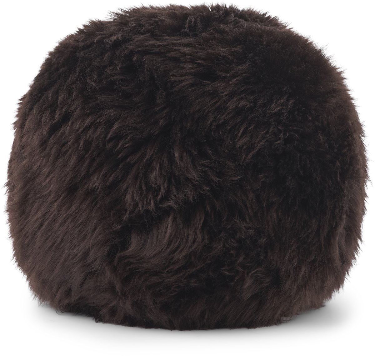 Sheepskin House - Angeliet Kussen - Rond - Langharige Schapenvacht - D35cm