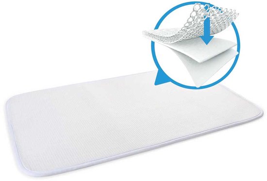 AeroSleep® hoeslaken - voor babybed, ledikant & wieg - 120 x 60 cm - White