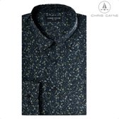 Blouse 1243 army print LM Chris Cayne - maat L