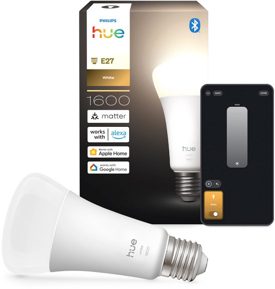 Philips Hue E27 White – 1600 Lumen – Thread