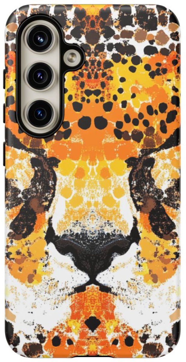Abstracte Cheetagezicht Patroon – Telefoonhoesje Geschikt voor Samsung Galaxy S24