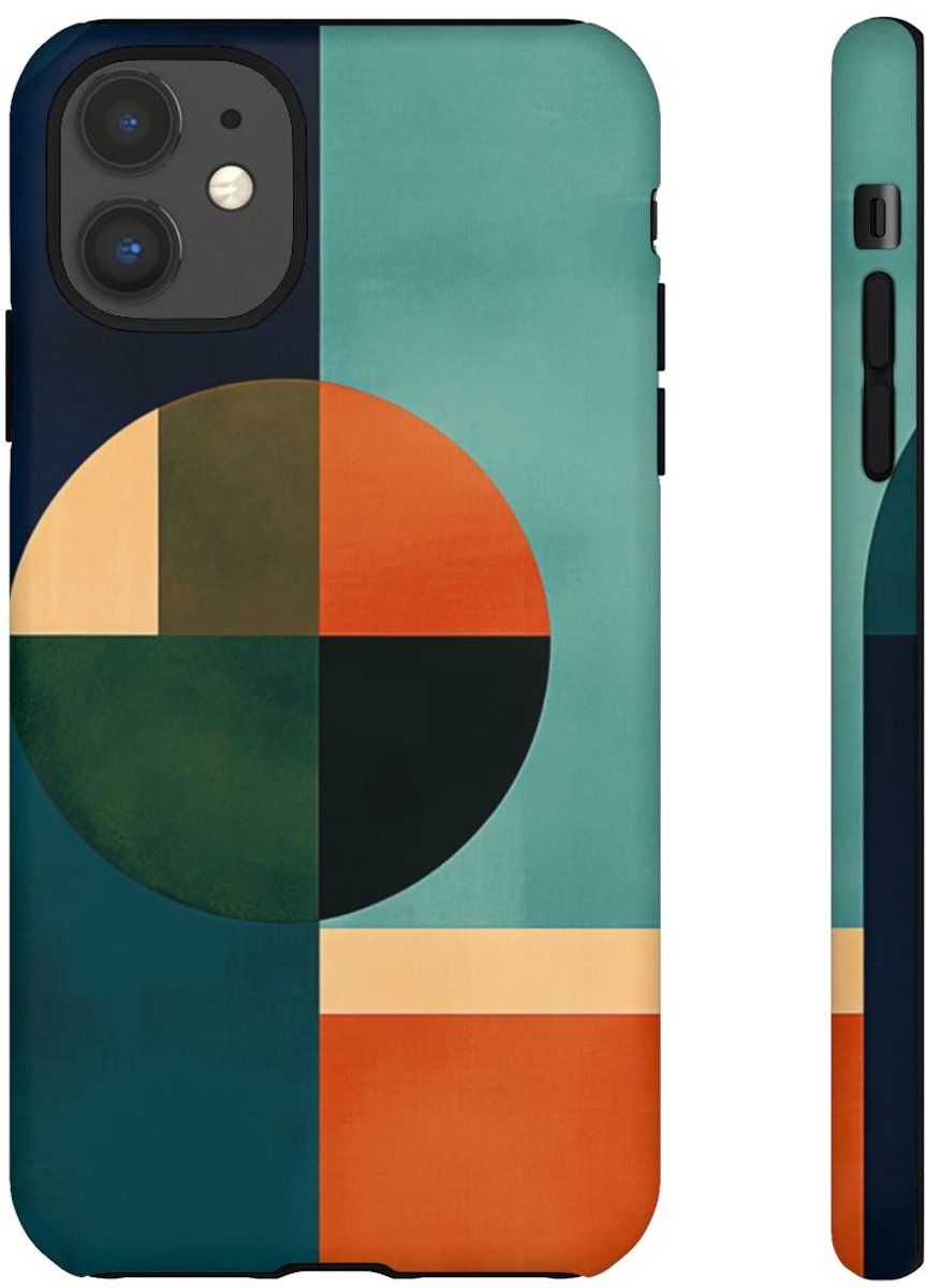 Geometrisch Abstract Ontwerp – Telefoonhoesje Geschikt voor iPhone 11