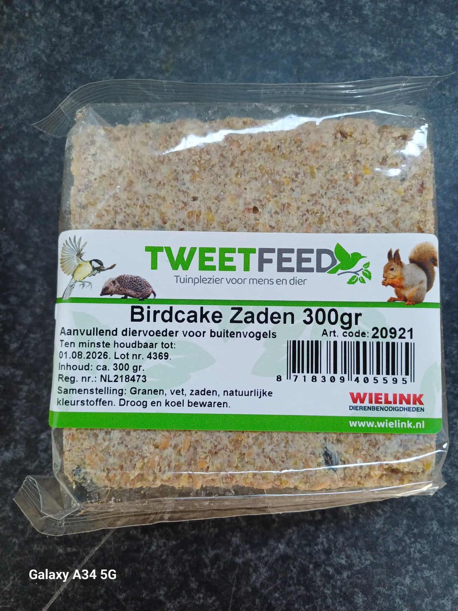 Tweetfeed Birdcake Zaden Per Stuk