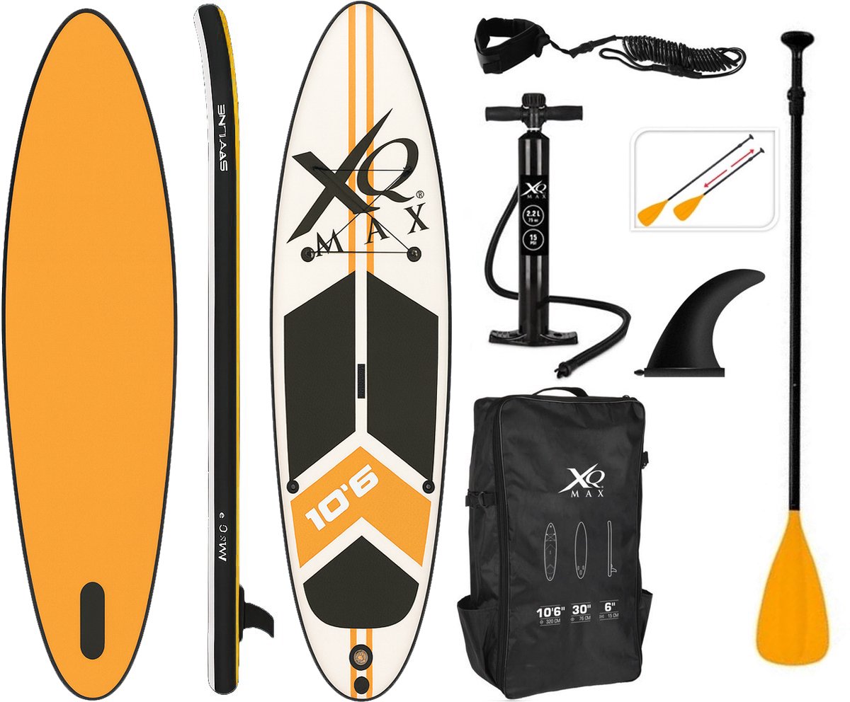 XQ Max SUP Board - 320cm - tot 150kg - oranje