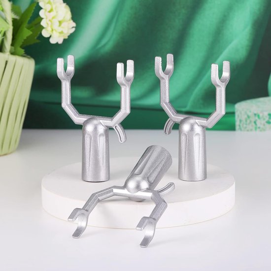6 stuks - Taksteunen - Takbeugels en takrichtsets - Voor het ondersteunen van takken van fruitbomen - Geschikt voor wijngaarden, siertuinen, boomgaarden - Aluminium - Zilver van Merkloos — afbeelding 4
