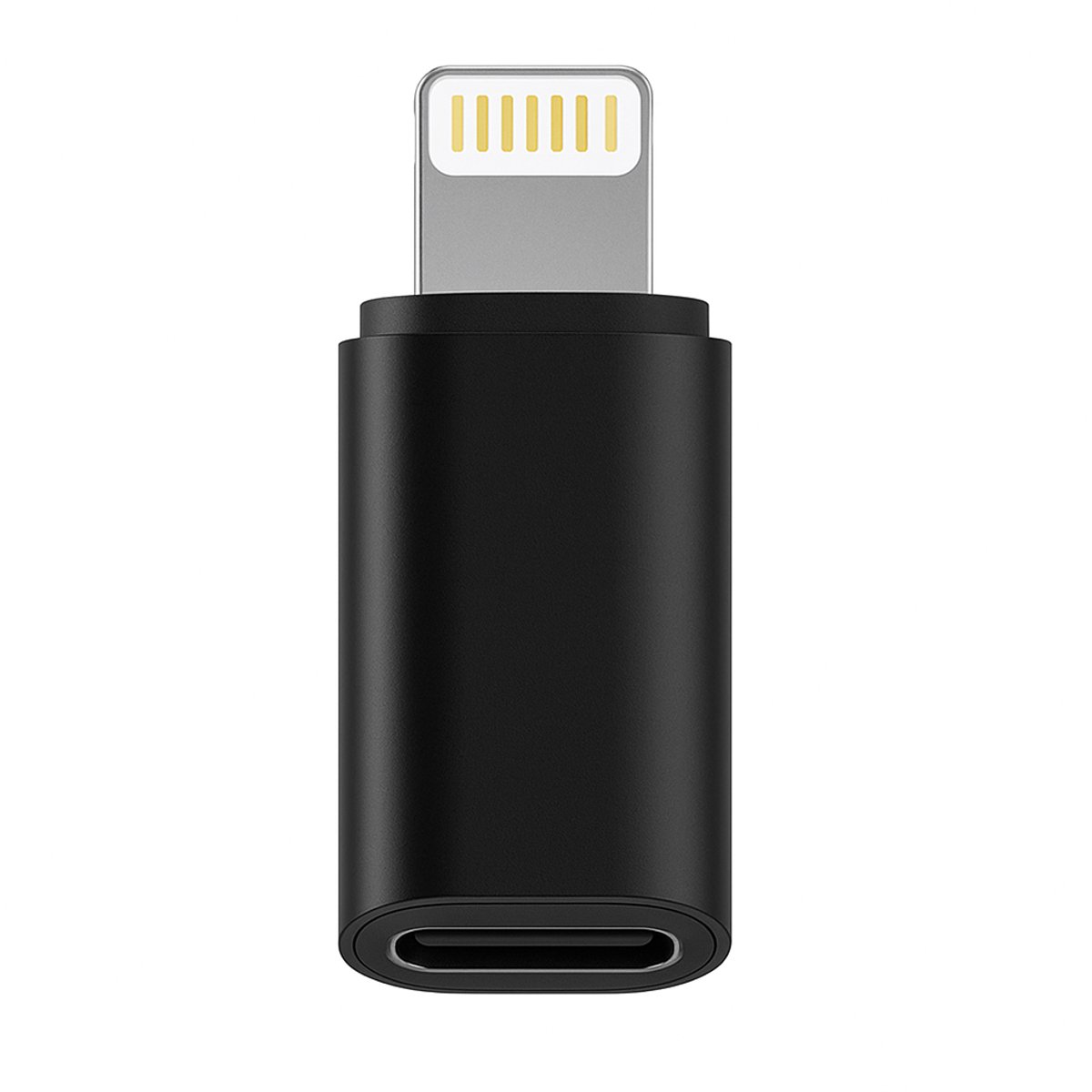 Lightning naar USB-C Adapter - Aluminium - Zwart