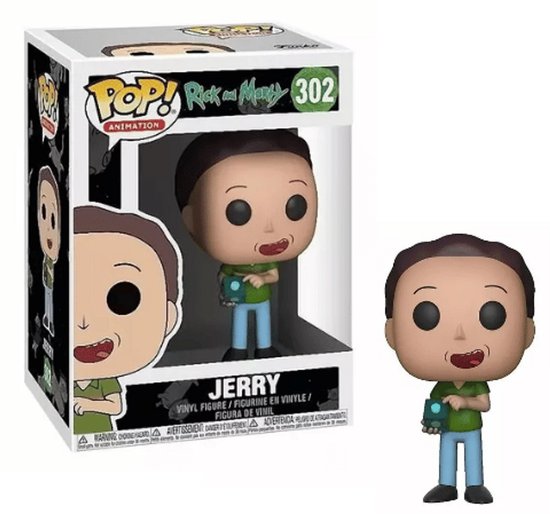 Funko Pop! Animation: Rick and Morty - Jerry #302 - verzamelfiguur