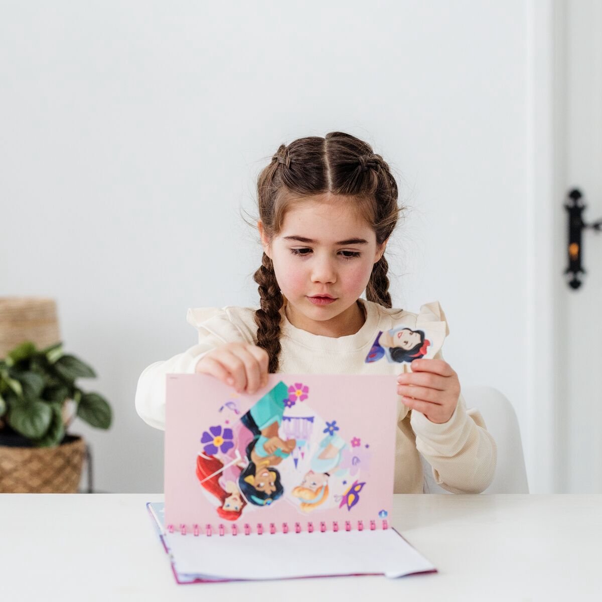 Disney Princess Totum sticker puzzelboek kids incl. kleurplaten doeboek vakantieboek 25-delig | educatief speelgoed meisjes vanaf 3 jaar — afbeelding 13