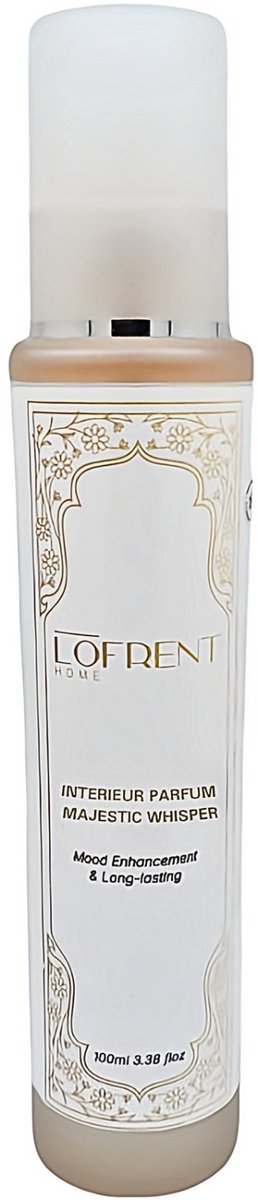 Interieurparfum Majestic Whisper - Roomspray | Lofrent Home - 100 ml | Met frisse citrusgeur - Jasmijn - Oranjebloesem