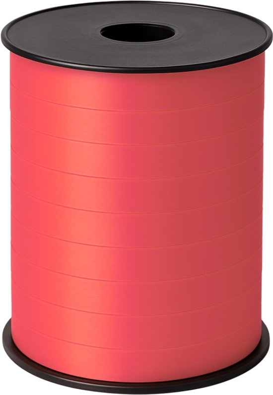 Krullint Rood – 10 mm x 250 meter – Cadeaulint / Sierlint / Verpakkingslint – Glanzend & Sterk