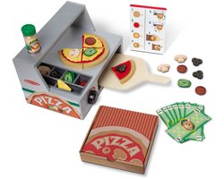 foto van Melissa & Doug – Houten pizzawinkel speelset – 41-delig