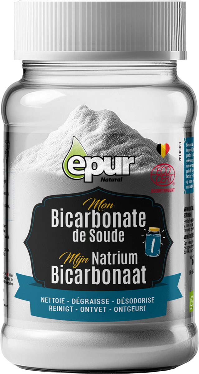 Epur - Natriumbicarbonaat - Reinigt, zuivert, ontvet - Absorbeert geuren - Ecocert - 500gr