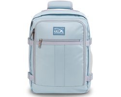 CabinMax Metz Reistas – Handbagage 24L Wizz Air – Rugzak Transavia – Schooltas - 40x30x20 cm – Compact Backpack – Lichtgewicht – Aspen Blue