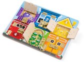 Melissa & Doug – Houten activiteitenbord – Sloten en grendels