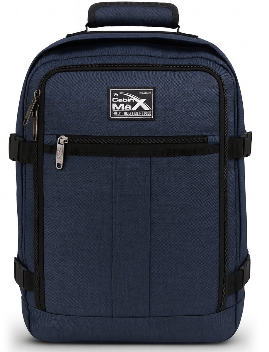 CabinMax Metz Reistas – Handbagage 24L Wizz Air – Rugzak Transavia – Schooltas - 40x30x20 cm – Compact Backpack – Lichtgewicht – Atlantic Bauw