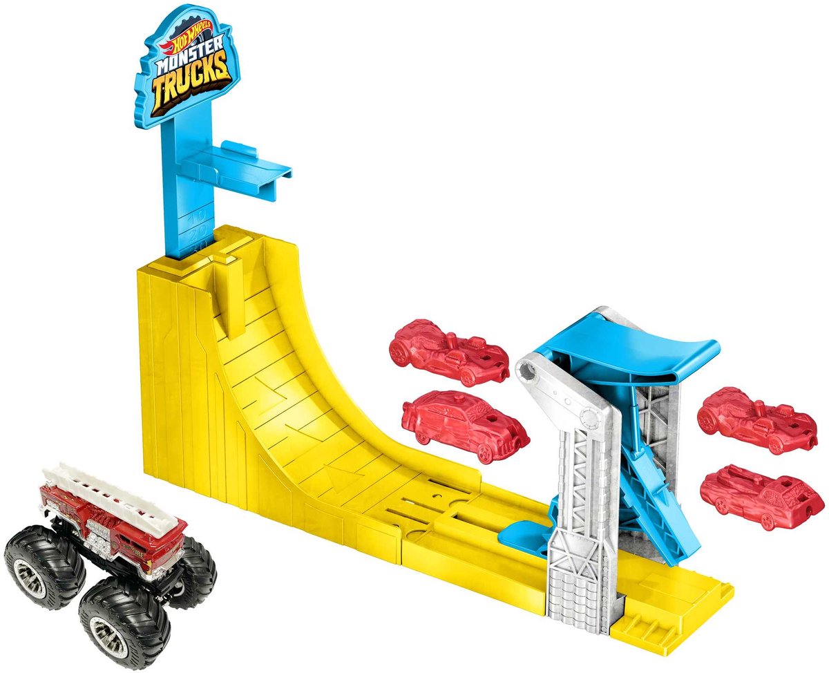 Hot Wheels Monstertrucks Luchtaanval Speelset