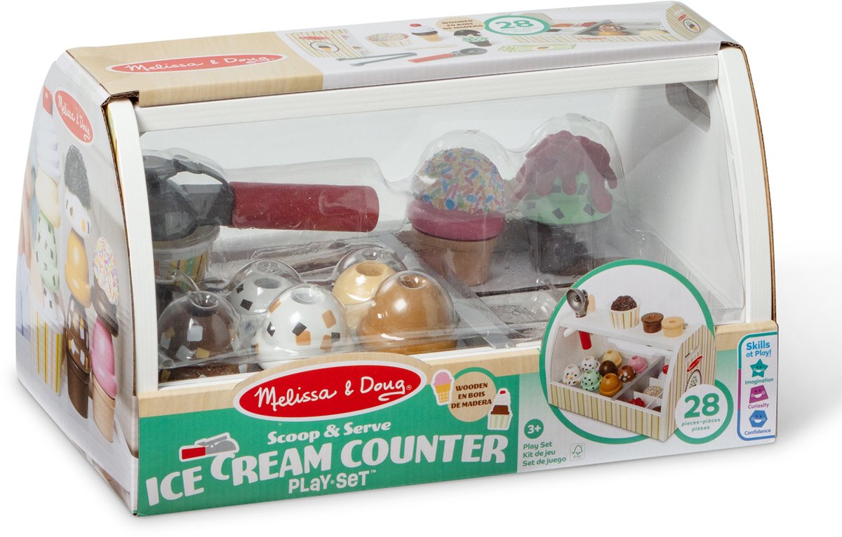 Melissa & Doug – Houten ijskraam speelset – Inclusief ijsschep — afbeelding 7