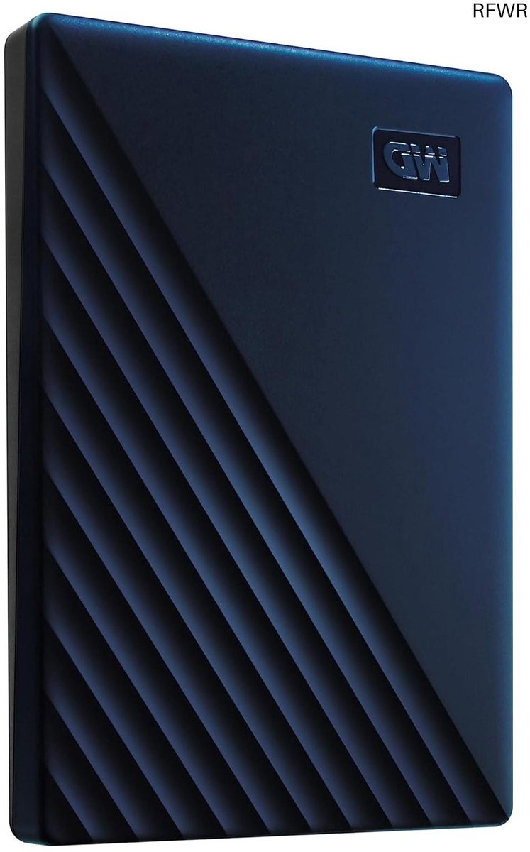 Image of RFWR® 4 TB Draagbare Harde Schijf - Geschikt voor Time Machine, Slank Ontwerp, Wachtwoordbeveiliging en SuperSpeed USB