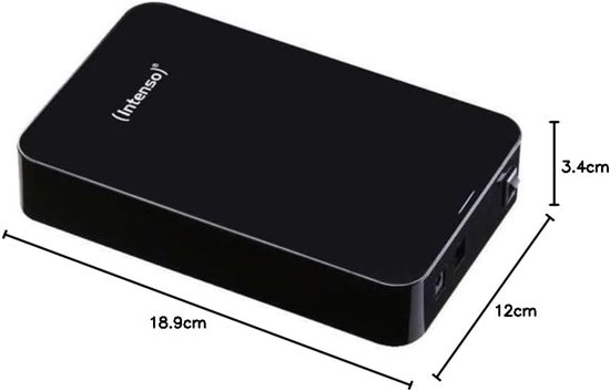 RFWR® 4 TB Externe Harde Schijf, 3,5 Inch, 5400 Rpm, 32 Mb Cache, USB 3.0, Zwart van RFWR — afbeelding 3