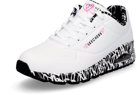 Skechers Uno - Loving Love Dames Sneakers - White - Maat 40